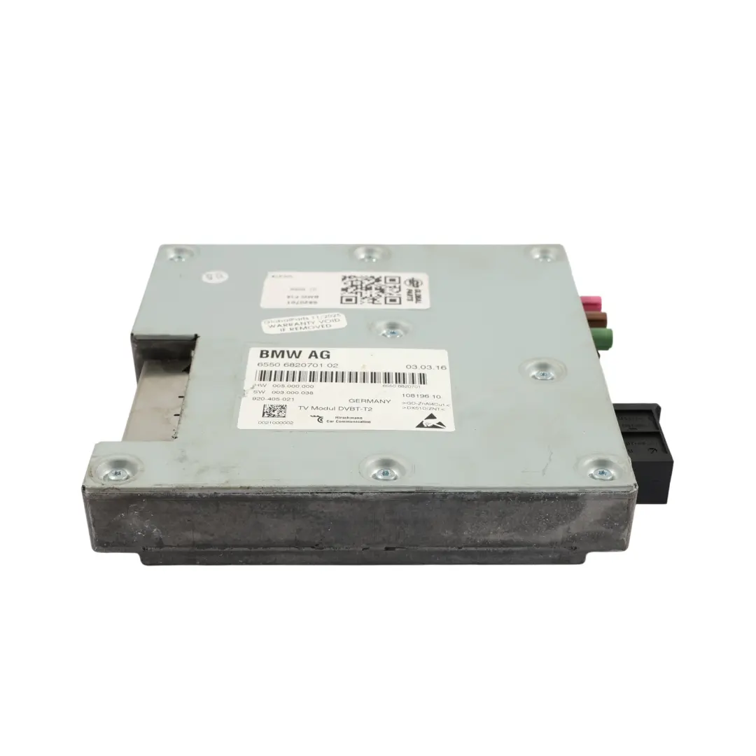 Multimedia TV Tuner Receiver Steuergerät ECU für BMW X6 F16 mit Teilenummer 6820701 BMW X6 F16 Multimedia TV Tuner Receiver Steuergerät ECU - SKU 6820701 - Teilenummer 6820701