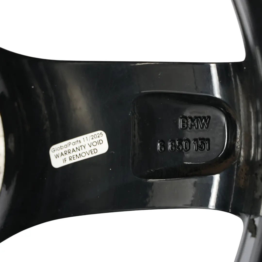 BMW F20 F21 Wheel Rim Alloy Black 17" Star Spoke 379 ET:43 7,5J - SKU 6850151-16 - Part number 6850151