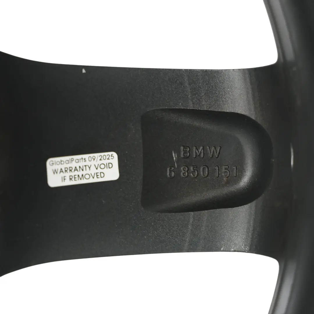 BMW F20 F21 Black Alloy Wheel Rim 17" Star Spoke 379 ET:43 7,5J - SKU 6850151-7 - Part number 6850151