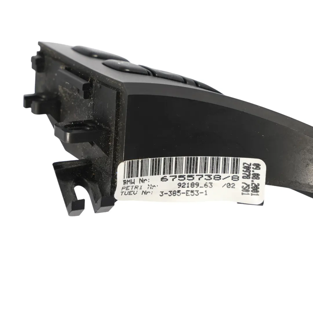 Steering Wheel Multifunction Panel Button Switch to BMW E46 X5 E53 with Part number 6949754 BMW E46 X5 E53 Steering Wheel Multifunction Panel Button Switch - SKU 6949754 - Part number 6949754