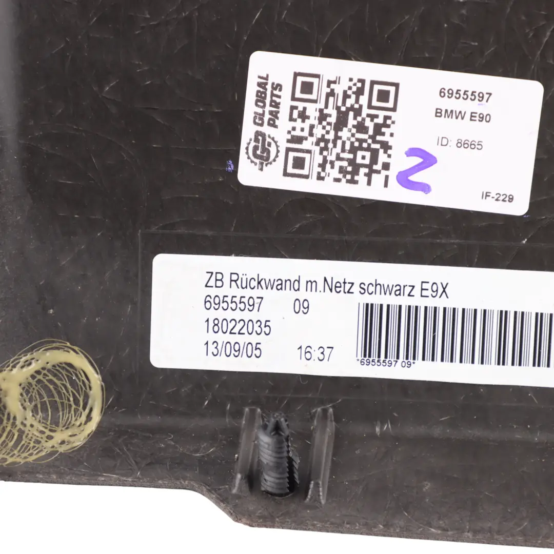 Panneau Garniture Arrière Siège Avant Filet Noir pour BMW E87 LCI à propos du numéro de pièce 6955597 BMW E87 LCI Panneau Garniture Arrière Siège Avant Filet Noir - SKU 6955597 - Numéro de pièce 6955597