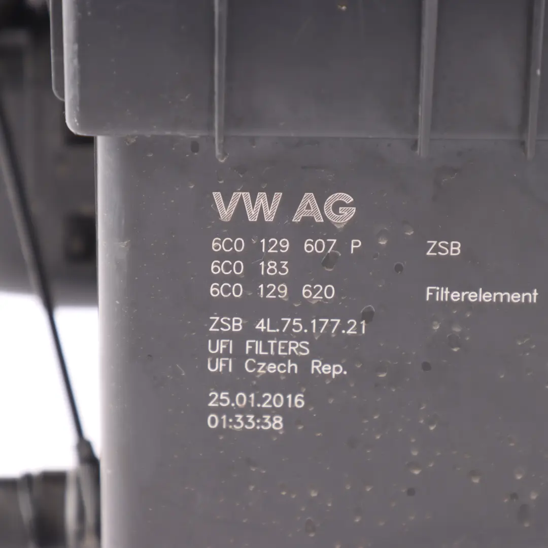 Seat Ibiza 6J Air Filter Box Air Intake Silencer Filter Housing - SKU 6C0129607P - Part number 6C0129607P