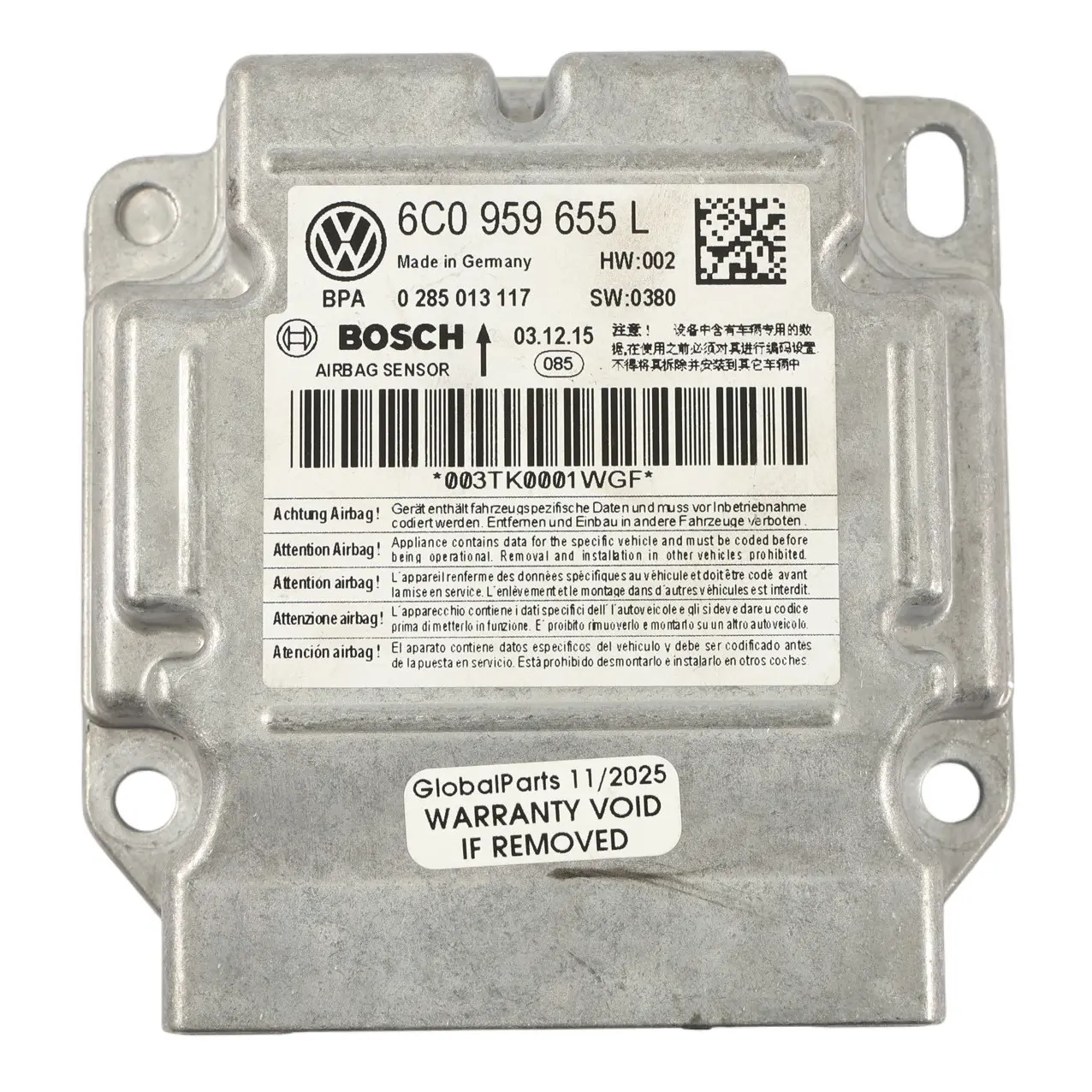 Seat Ibiza 6J VW Polo 6C 6R Unidad Control Unidad Módulo Aire Bosch 6C0959655L