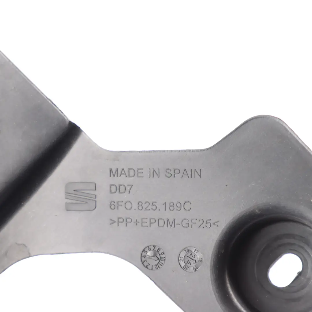 Mk5 KJ1 Bumper Guide Support Bracket Left Rear N/S to Seat Ibiza with Part number 6F0825189C Seat Ibiza Mk5 KJ1 Bumper Guide Support Bracket Left Rear N/S - SKU 6F0825189C - Part number 6F0825189C