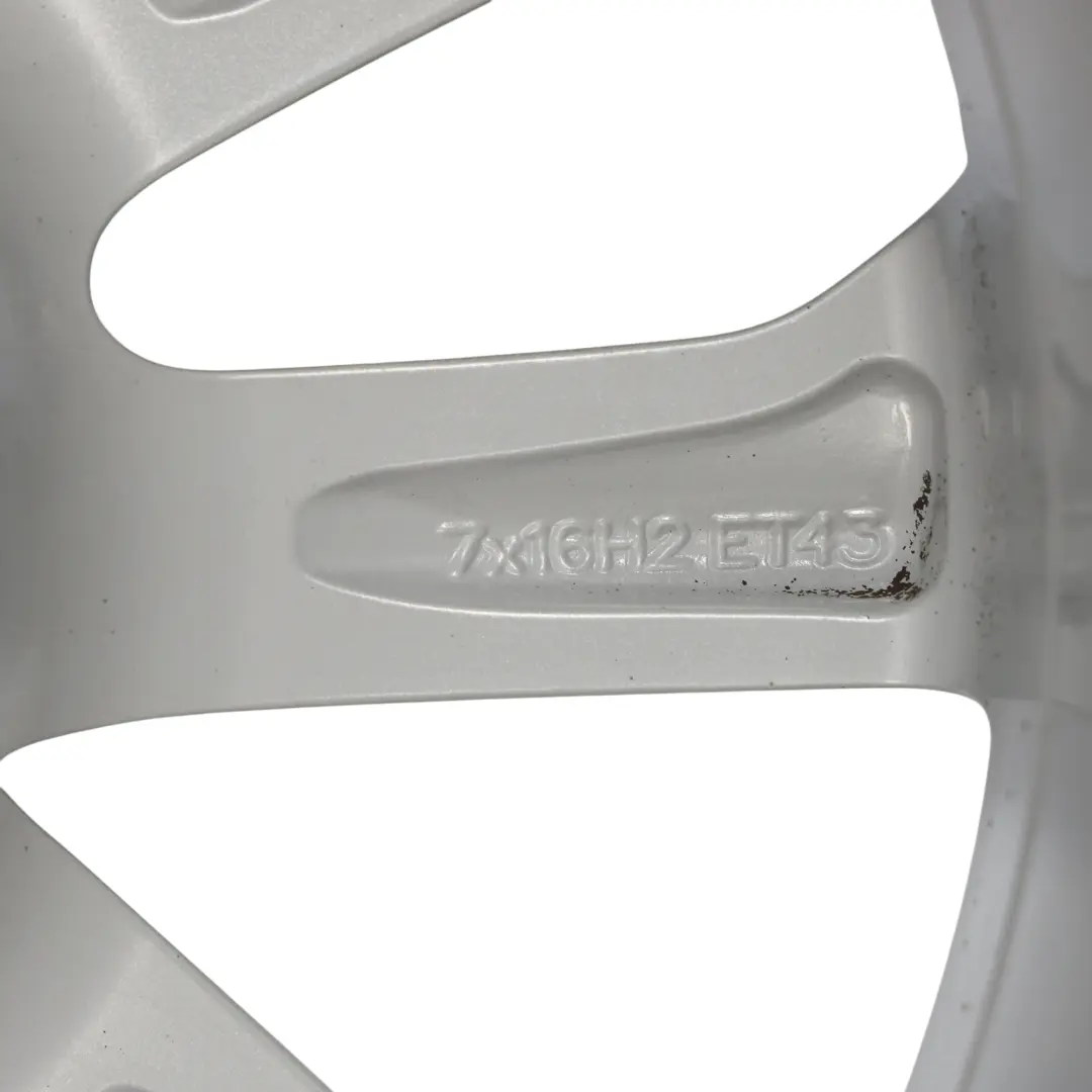 Seat Ibiza Mk4 6J Wheel Alloy 16" 10 Spoke 7J ET:43 Diamond Silver - SKU 6J0601025N-3 - Part number 6J0601025N