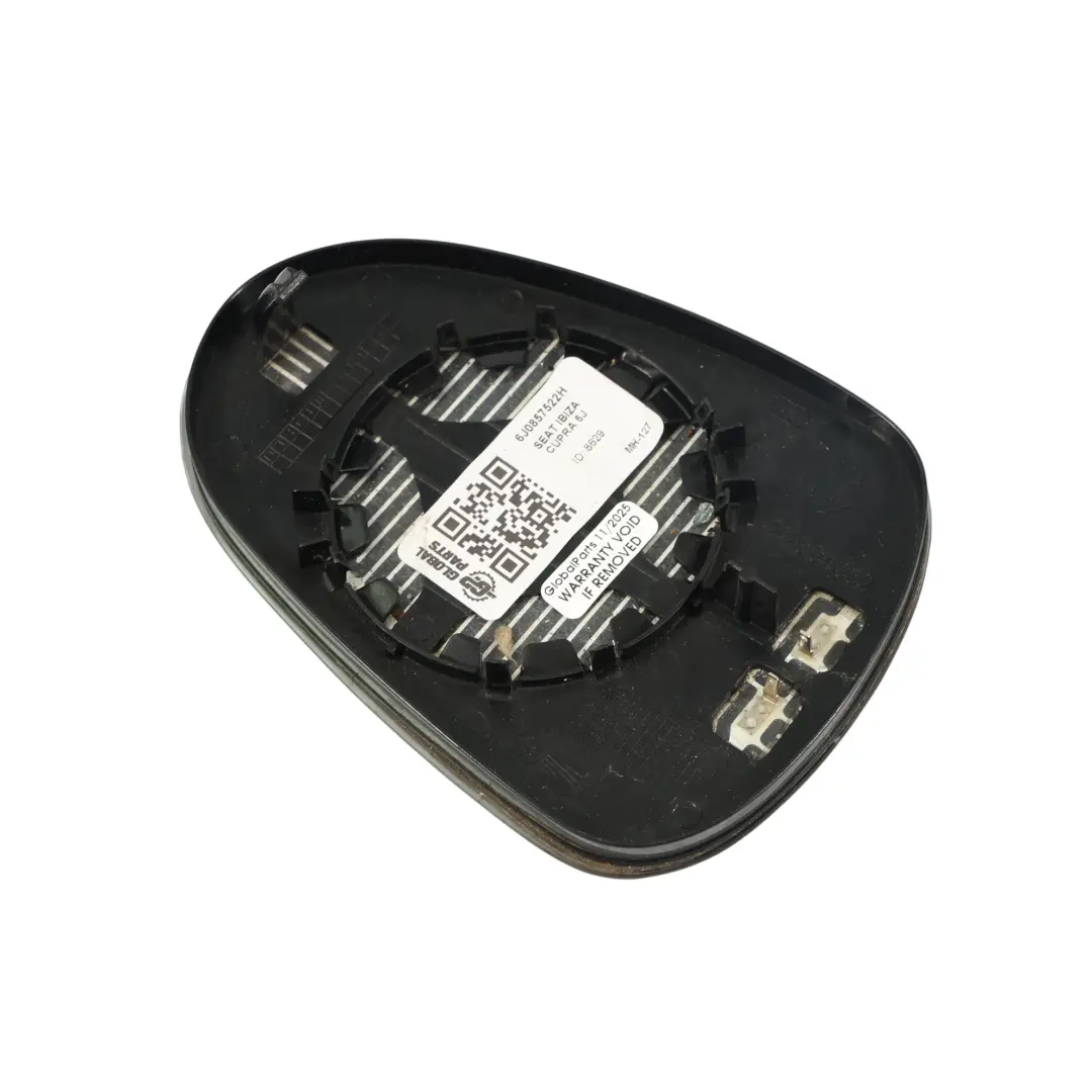 Seat Ibiza 6J Espejo Retrovisor Delantero Inserción Vidrio Derecho - SKU 6J0857522H - Número de pieza 6J0857522H