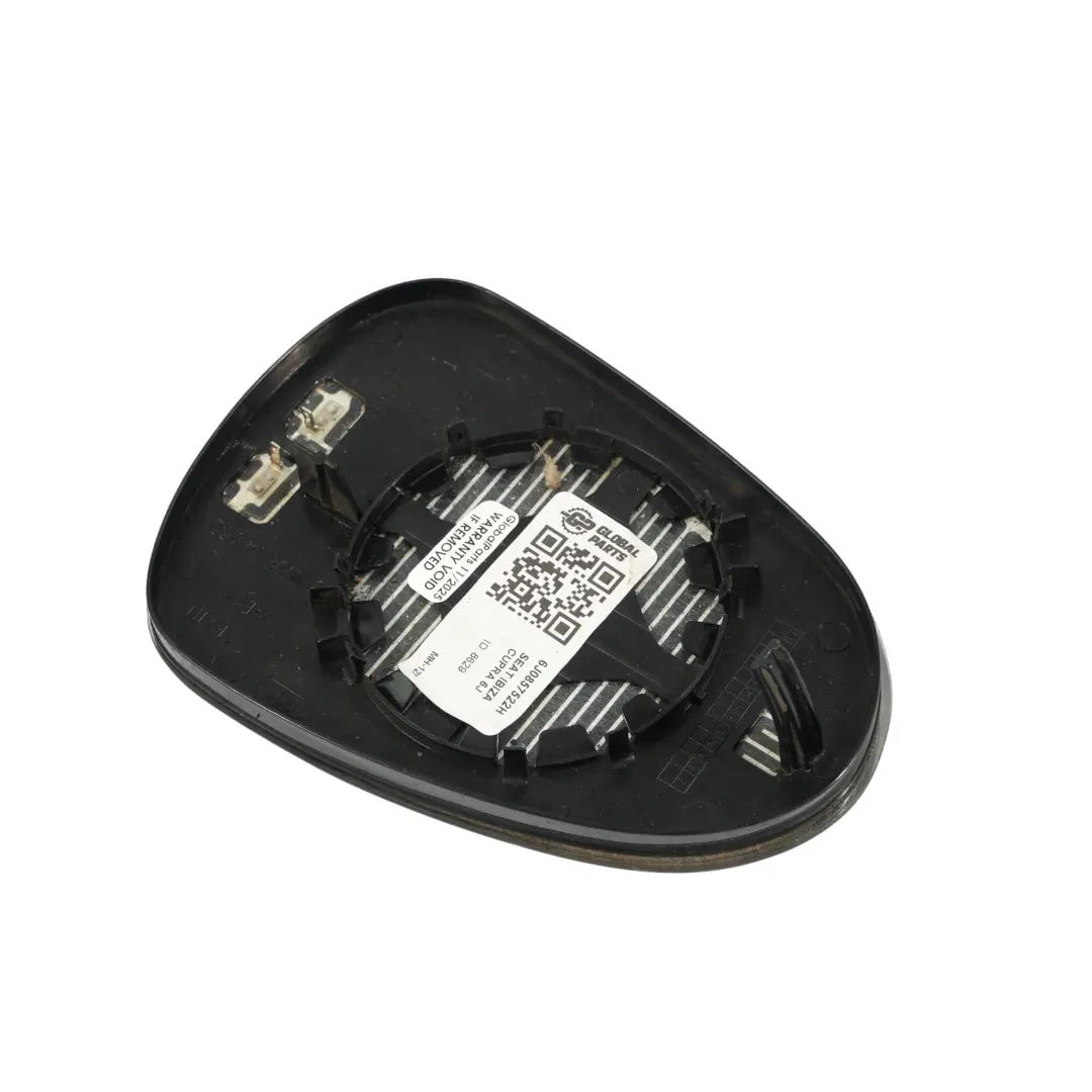6J Front Wing Mirror Electric Insert Glass Right O/S to Seat Ibiza with Part number 6J0857522H Seat Ibiza 6J Front Wing Mirror Electric Insert Glass Right O/S - SKU 6J0857522H - Part number 6J0857522H
