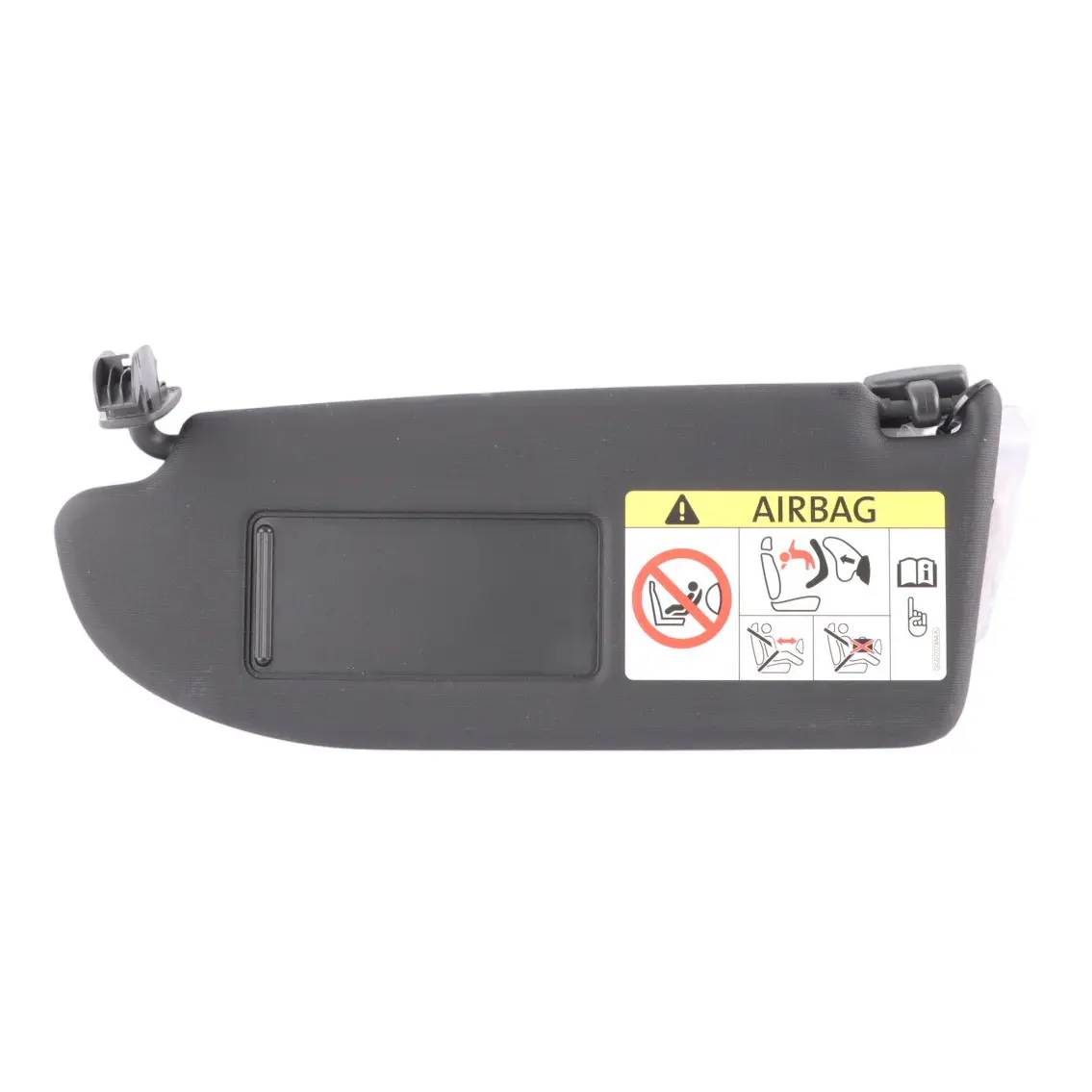 Seat Ibiza 4 6J Sun Visor Left N/S Passenger Sun Shade Black Mirror 6J0857551A