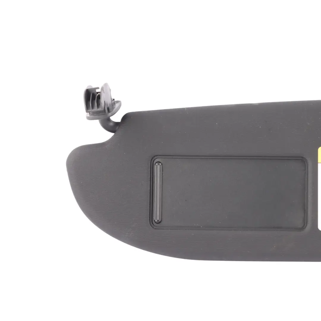 6J Sun Visor Left N/S Passenger Sun Shade Black Mirror to Seat Ibiza 4 with Part number 6J0857551A Seat Ibiza 4 6J Sun Visor Left N/S Passenger Sun Shade Black Mirror - SKU 6J0857551A-1 - Part number 6J0857551A