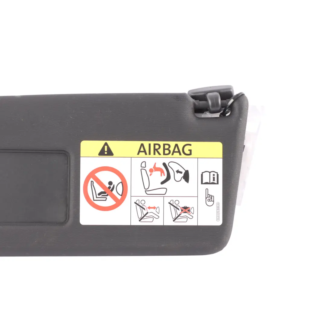 Seat Ibiza 4 6J Sun Visor Left N/S Passenger Sun Shade Black Mirror - SKU 6J0857551A-1 - Part number 6J0857551A