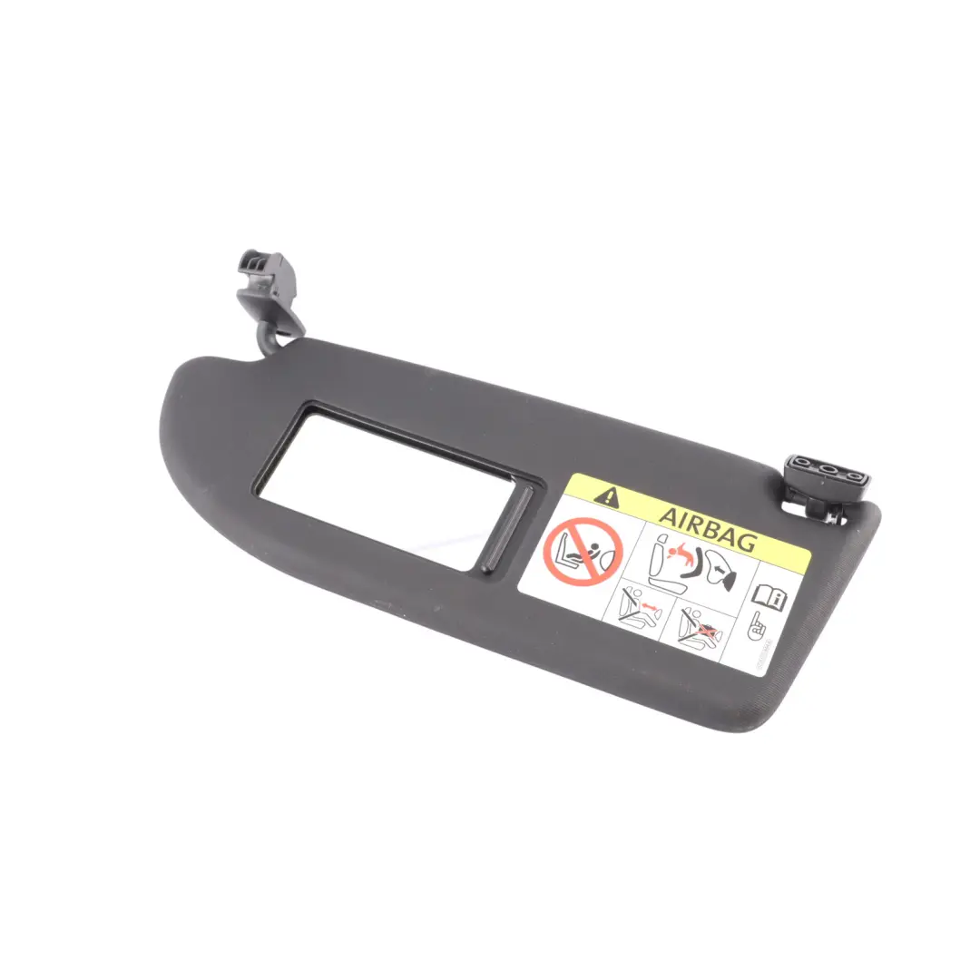6J Sun Visor Left N/S Passenger Sun Shade Black Mirror to Seat Ibiza 4 with Part number 6J0857551A Seat Ibiza 4 6J Sun Visor Left N/S Passenger Sun Shade Black Mirror - SKU 6J0857551A-1 - Part number 6J0857551A