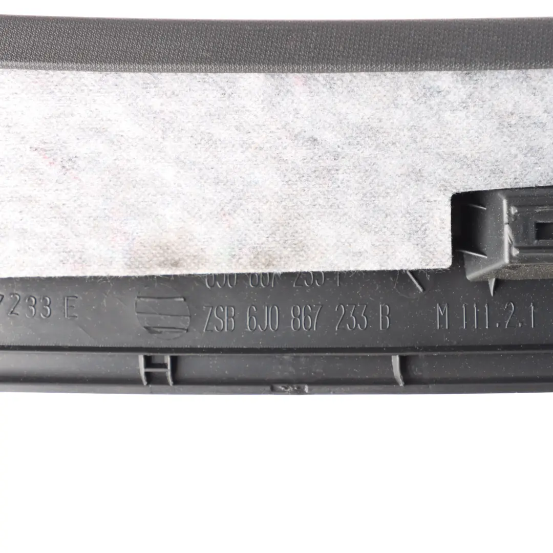 Seat Ibiza Cupra 6J A-Pillar Cover Trim Panel Black Upper Left N/S - SKU 6J0867233B - Part number 6J0867233B