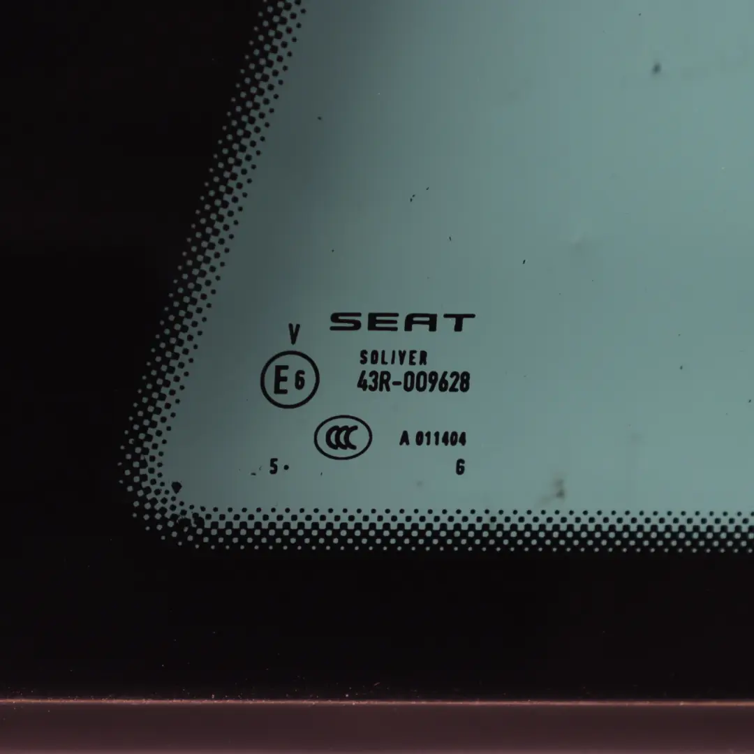 Mk5 Side Window Fixed Glass Rear Left N/S Tinted to Seat Ibiza with Part number 6J3845041G Seat Ibiza Mk5 Side Window Fixed Glass Rear Left N/S Tinted - SKU 6J3845041G - Part number 6J3845041G