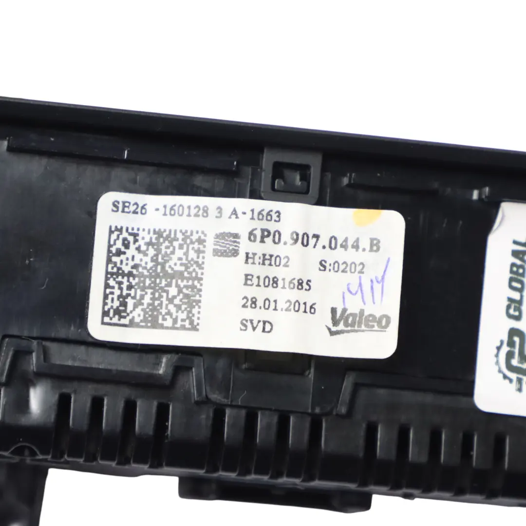 6J Panneau De Commande De Climatisation/Chauffage pour Seat Ibiza à propos du numéro de pièce 6P0907044B Seat Ibiza 6J Panneau De Commande De Climatisation/Chauffage - SKU 6P0907044B - Numéro de pièce 6P0907044B