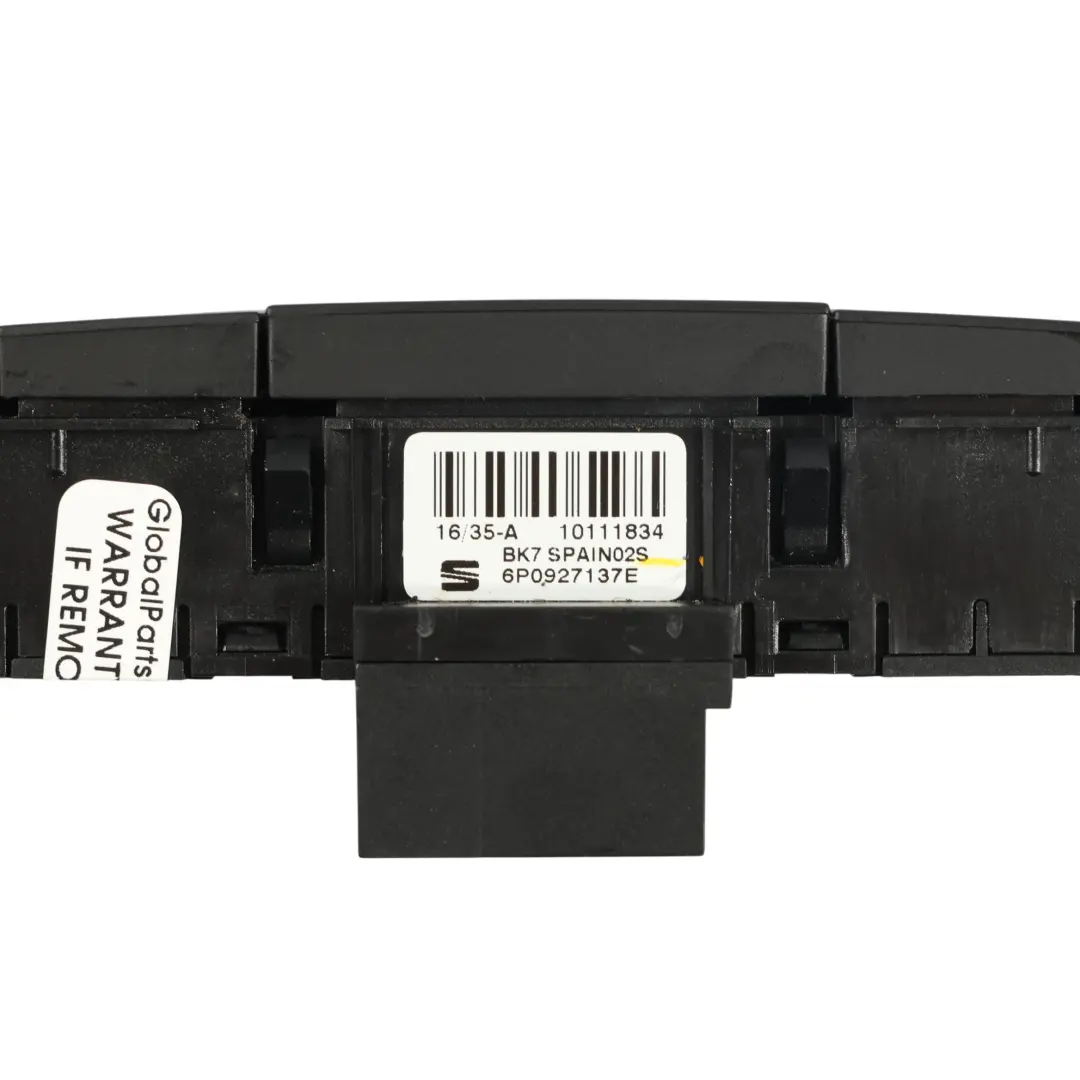 Seat Ibiza Mk4 Commande Commutateur Dégivrage Arrière Verrouillage - SKU 6P0927137E - Numéro de pièce 6P0927137E