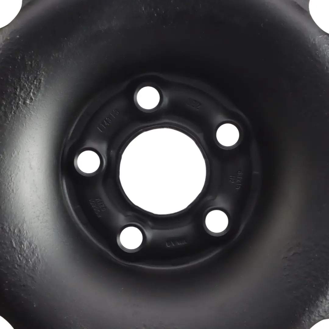 Skoda Fabia Mk1 Mk2 Spare Wheel Steel Rim R15 6J ET:43 - SKU 6Q0601027M-3 - Part number 6Q0601027M