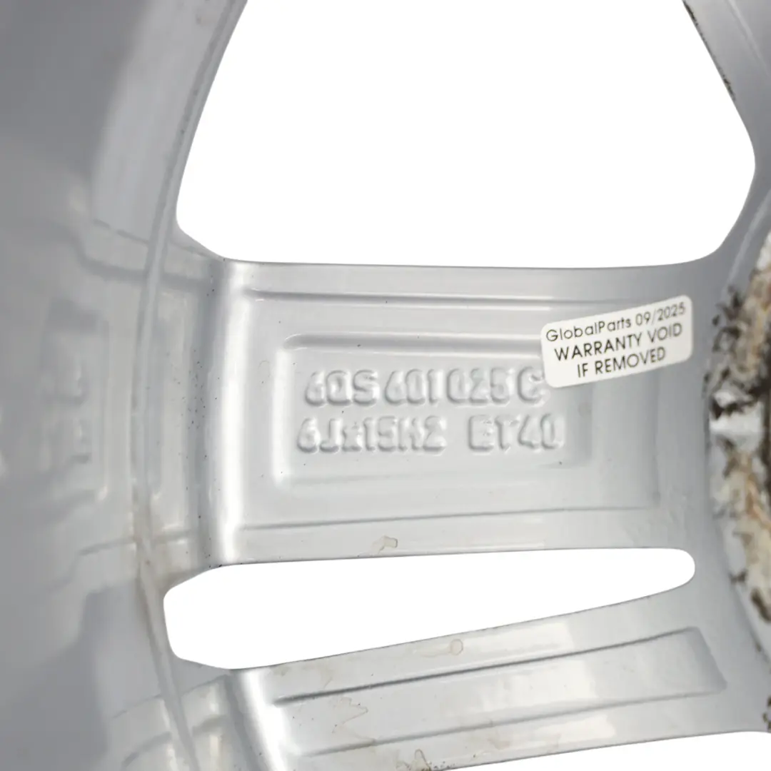 Volkswagen Polo 6C Llanta De Aleación Plata 15" 6J ET:40 - SKU 6QS601025C-2 - Número de pieza 6QS601025C