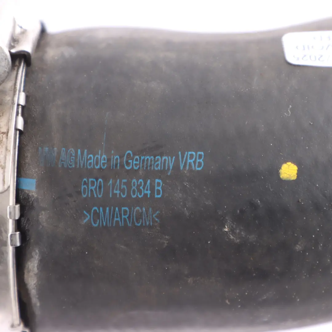 Volkswagen Polo GTI 6R Intercooler Pipe Air Charge Hose 1.4 TSI CAVE - SKU 6R0145834B - Part number 6R0145834B