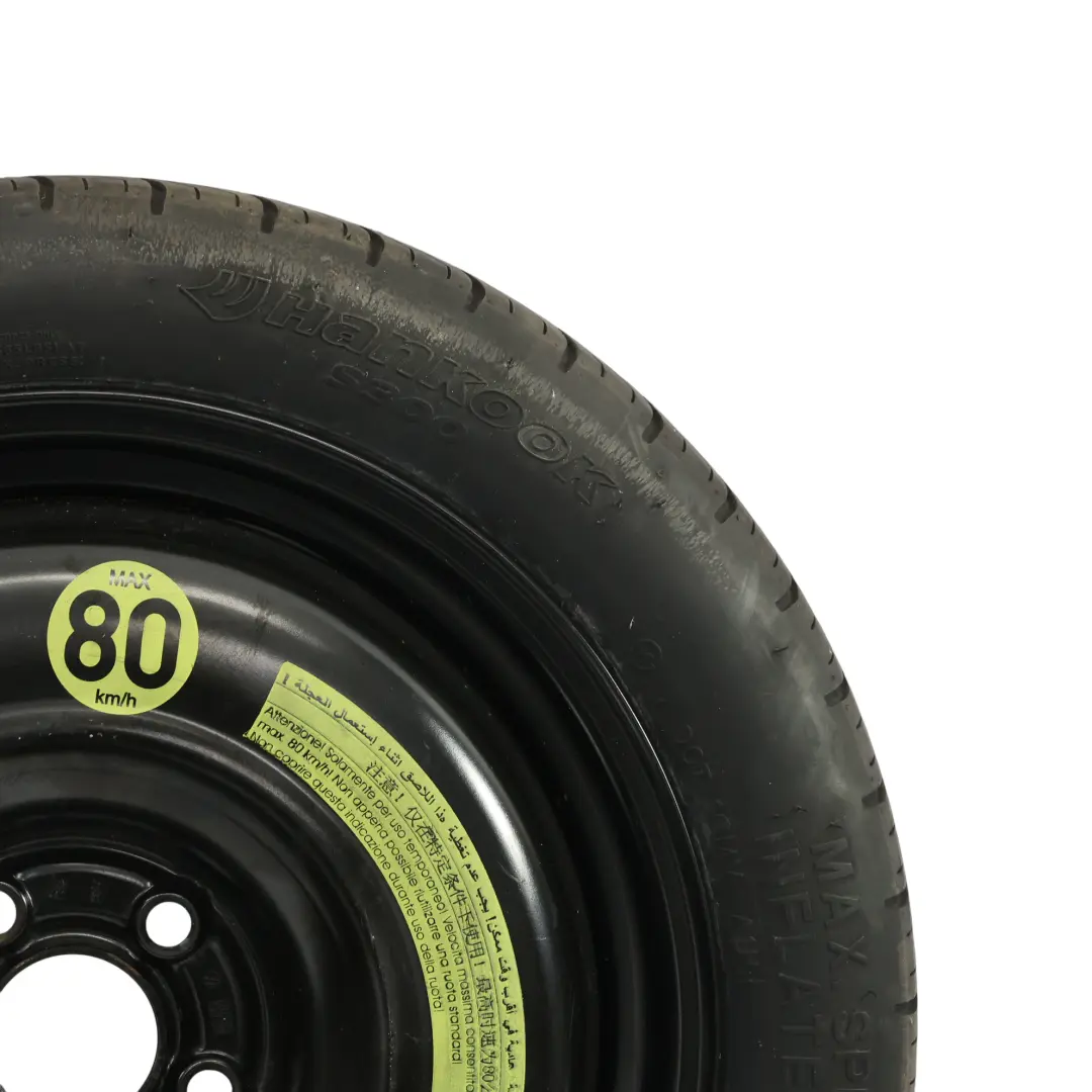 VW Volkswagen Polo 6R Ruota Scorta Acciaio R16 Pneumatico Hankook 125/70 - SKU 6R0601027J - Numero di parte 6R0601027J