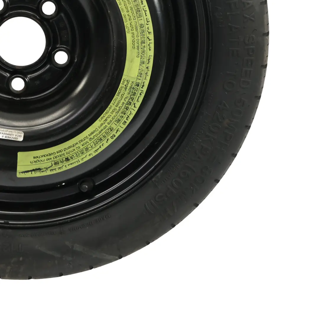 VW Volkswagen Polo 6R Ersatzrad Stahl R16 Reifen Hankook 125/70 - SKU 6R0601027J - Teilenummer 6R0601027J