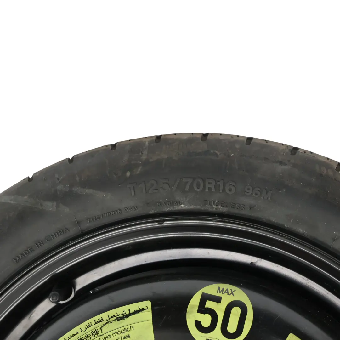 Roue Secours Acier Pneu Hankook 125/70 R16 pour VW Volkswagen Polo 6R à propos du numéro de pièce 6R0601027J VW Volkswagen Polo 6R Roue Secours Acier Pneu Hankook 125/70 R16 - SKU 6R0601027J - Numéro de pièce 6R0601027J