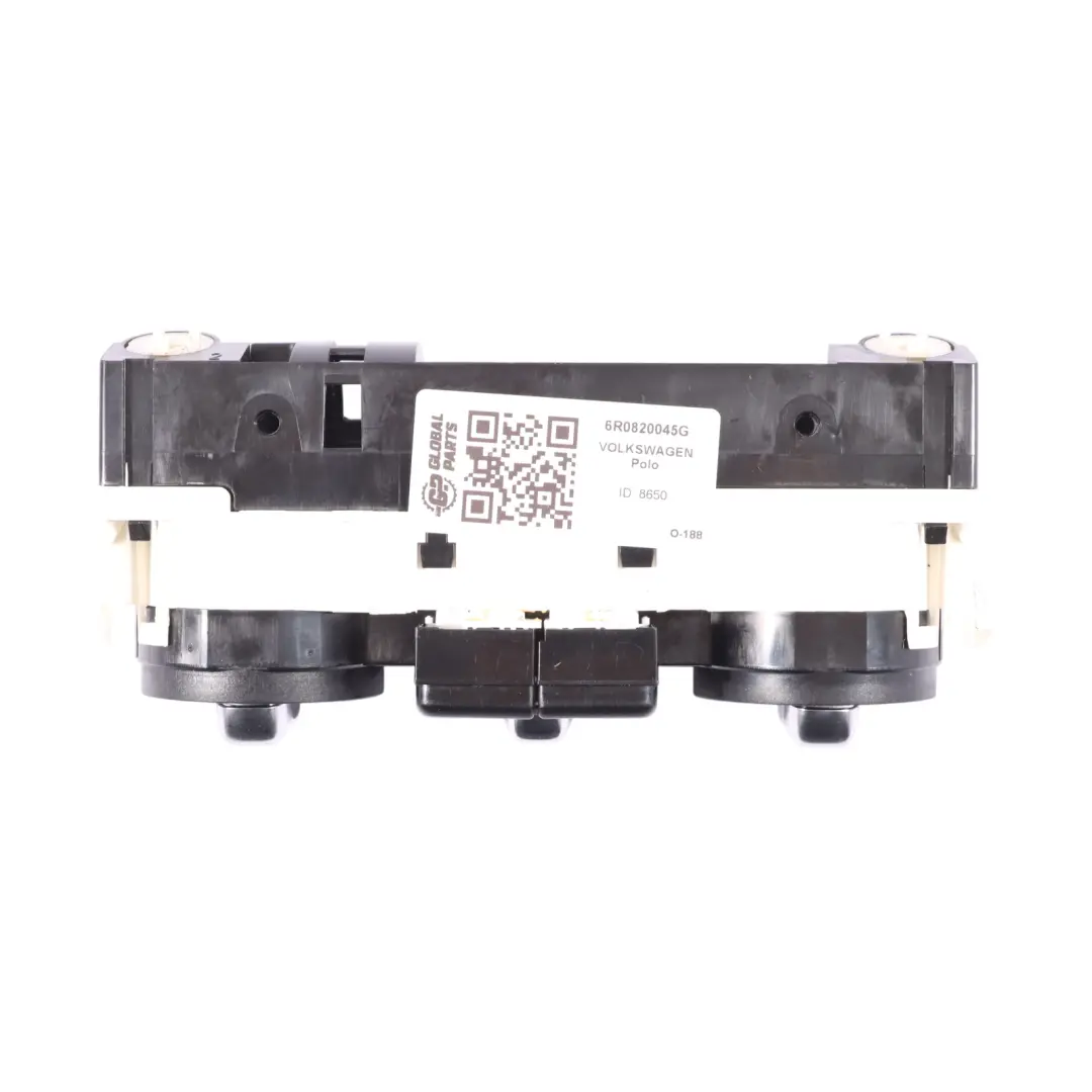 VW Polo Mk5 6R Aire Acondicionado Calentador Panel De Interruptores - SKU 6R0820045G - Número de pieza 6R0820045G