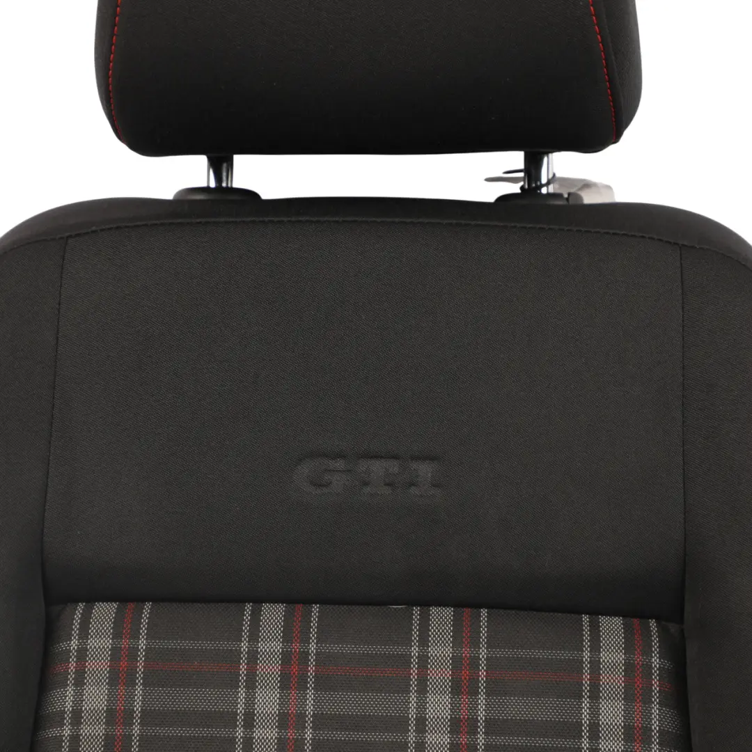 Front Seat Fabric Cloth Titan Black Red Left N/S to VW Volkswagen Polo 6R GTI 3D with Part number 6R0881805FF VW Volkswagen Polo 6R GTI 3D Front Seat Fabric Cloth Titan Black Red Left N/S - SKU 6R0881805FF - Part number 6R0881805FF