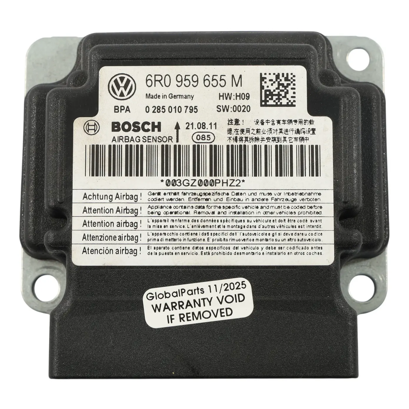 VW Volkswagen Polo 6R Seat Ibiza 6J Modulo Aria Unità Di Controllo 6R0959655M