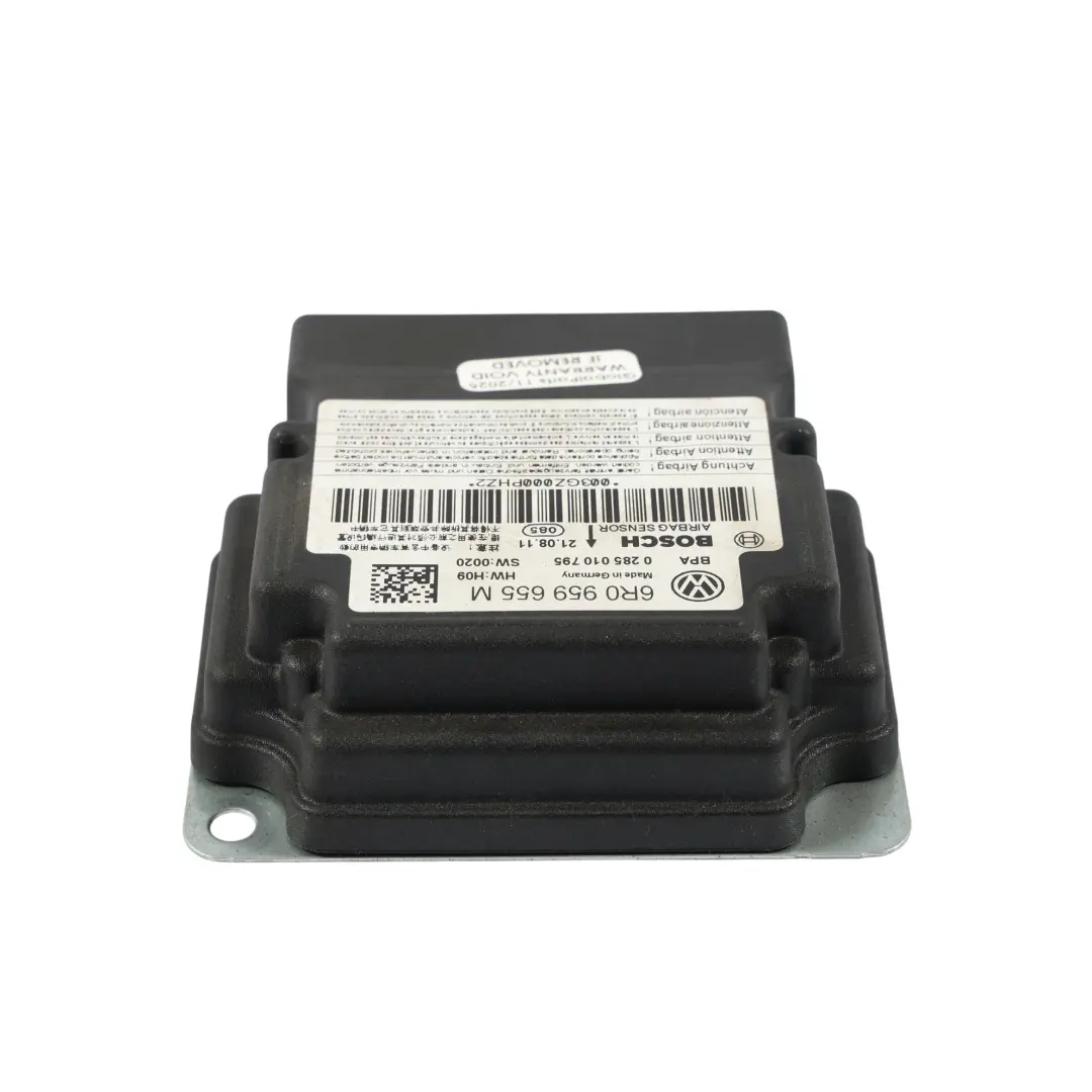 VW Volkswagen Polo 6R Seat Ibiza 6J Moduł Poduszek Powietrznych - SKU 6R0959655M - Numer Części 6R0959655M