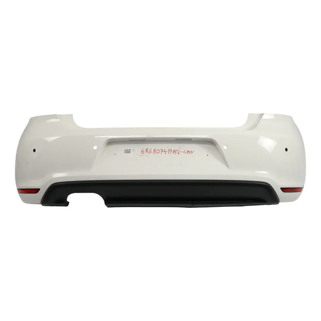 Bumper Rear Trim Panel Cover Candy White - B9A to Volkswagen VW Polo 6R GTI with Part number 6R6807417AQ Volkswagen VW Polo 6R GTI Bumper Rear Trim Panel Cover Candy White - B9A - SKU 6R6807417AQ-CAN - Part number 6R6807417AQ