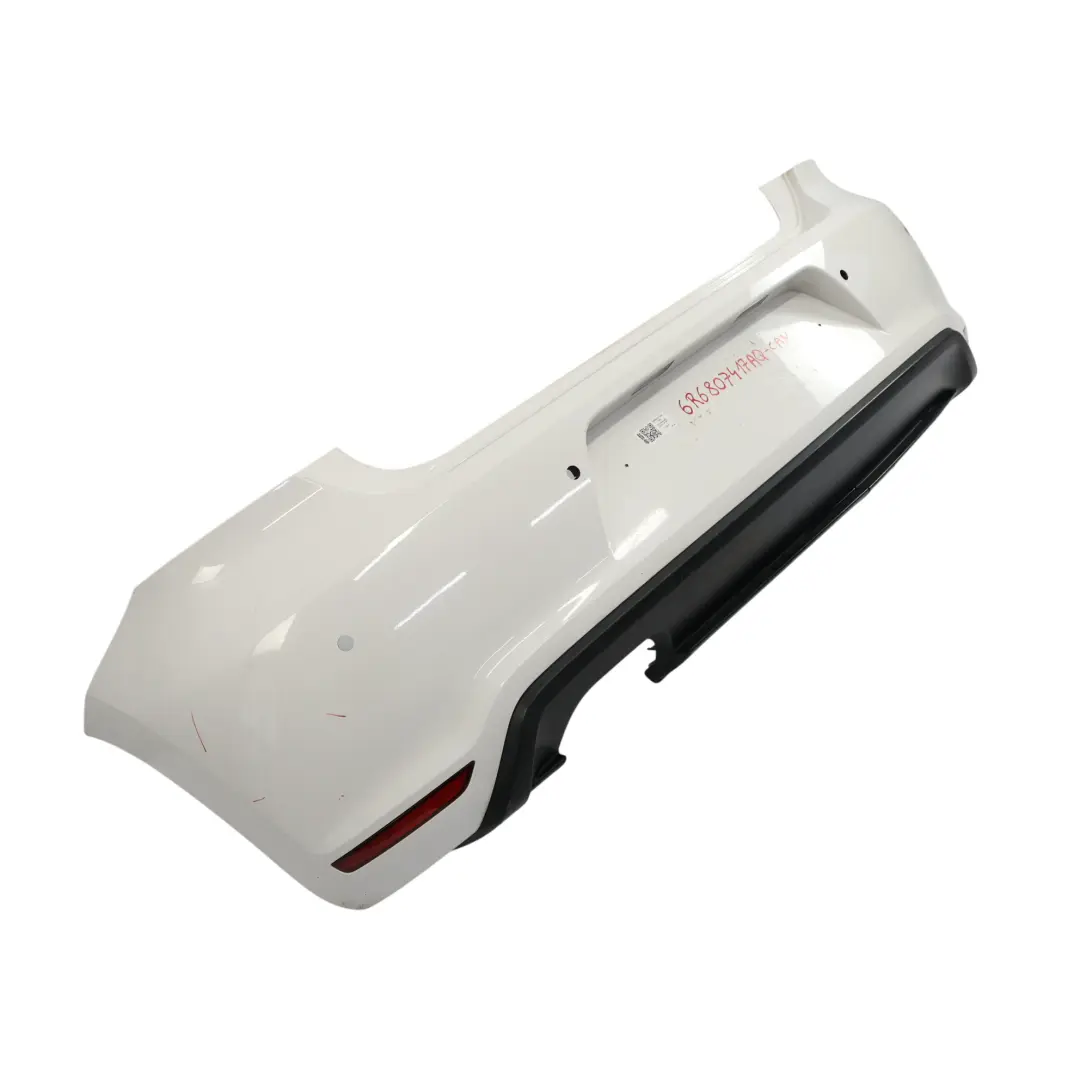 Volkswagen VW Polo 6R GTI Bumper Rear Trim Panel Cover Candy White - B9A - SKU 6R6807417AQ-CAN - Part number 6R6807417AQ