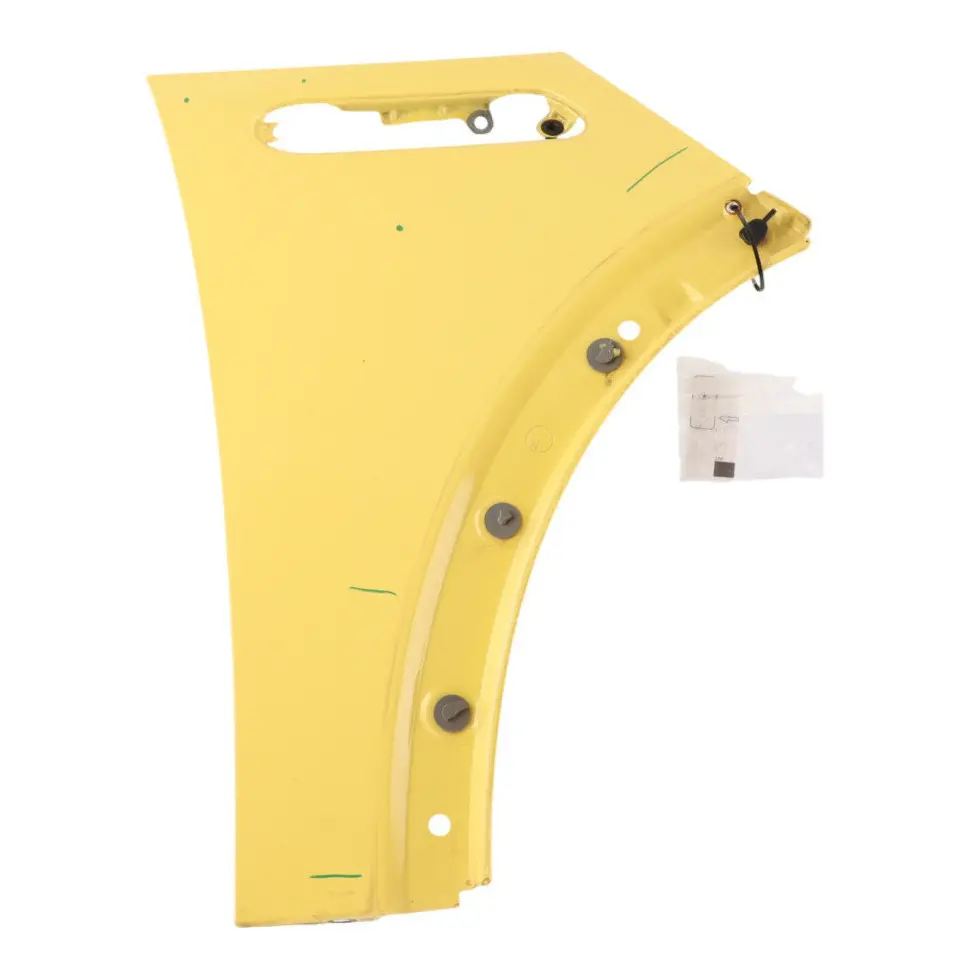Side Wing Panel Front Right O/S Fender Liquid Yellow - 902 to Mini R50 R53 with Part number 7037438 Mini R50 R53 Side Wing Panel Front Right O/S Fender Liquid Yellow - 902 - SKU 7037438-YEL2 - Part number 7037438