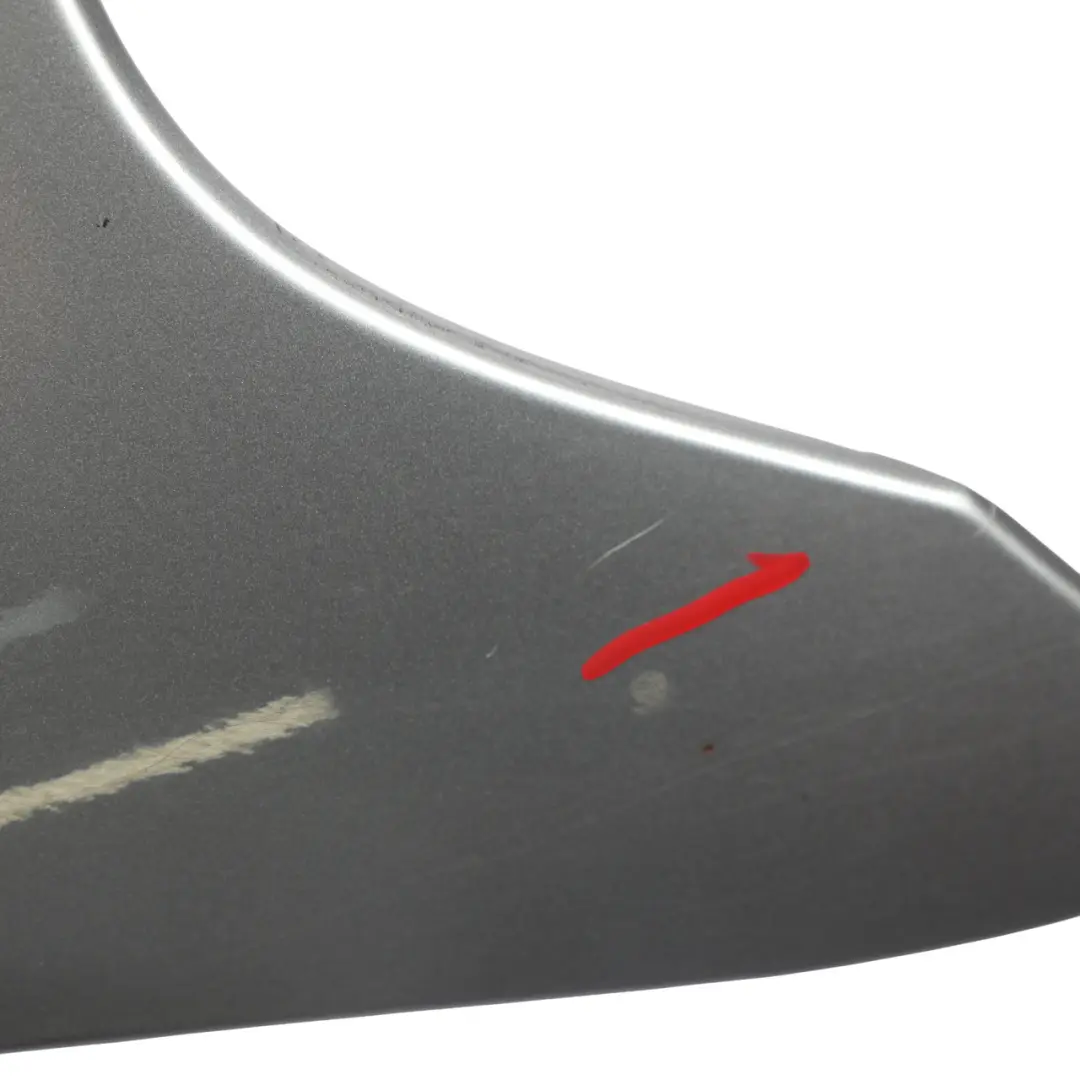 BMW E60 E61 Wing Fender Side Panel Front Right O/S Silbergrau Silver Grey - A08 - SKU 7111430-SBG1 - Part number 7111430