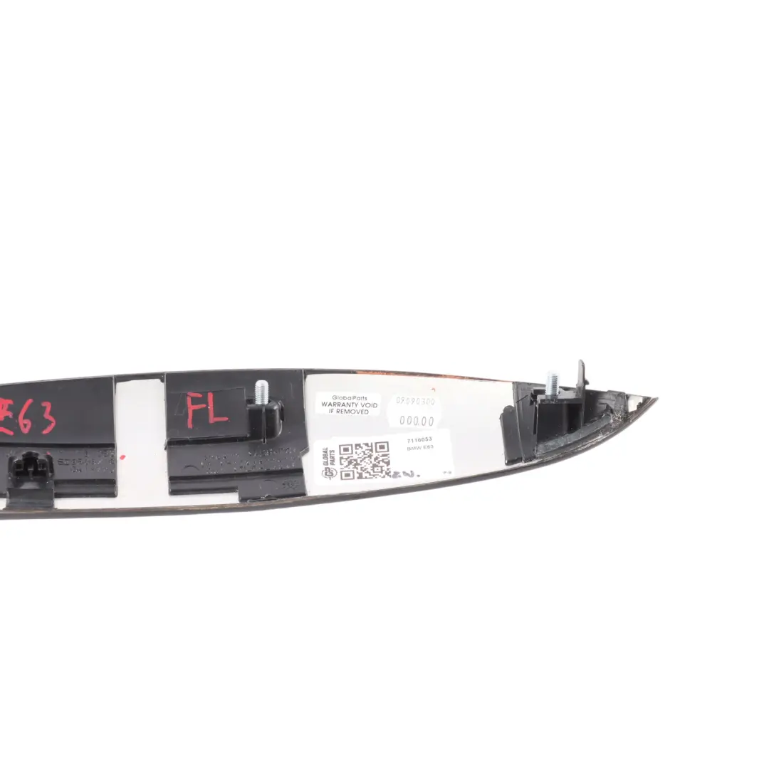 BMW E63 E64 Decorative Strip Trim Front Left N/S Birke Gray - SKU 7116053 - Part number 7116053