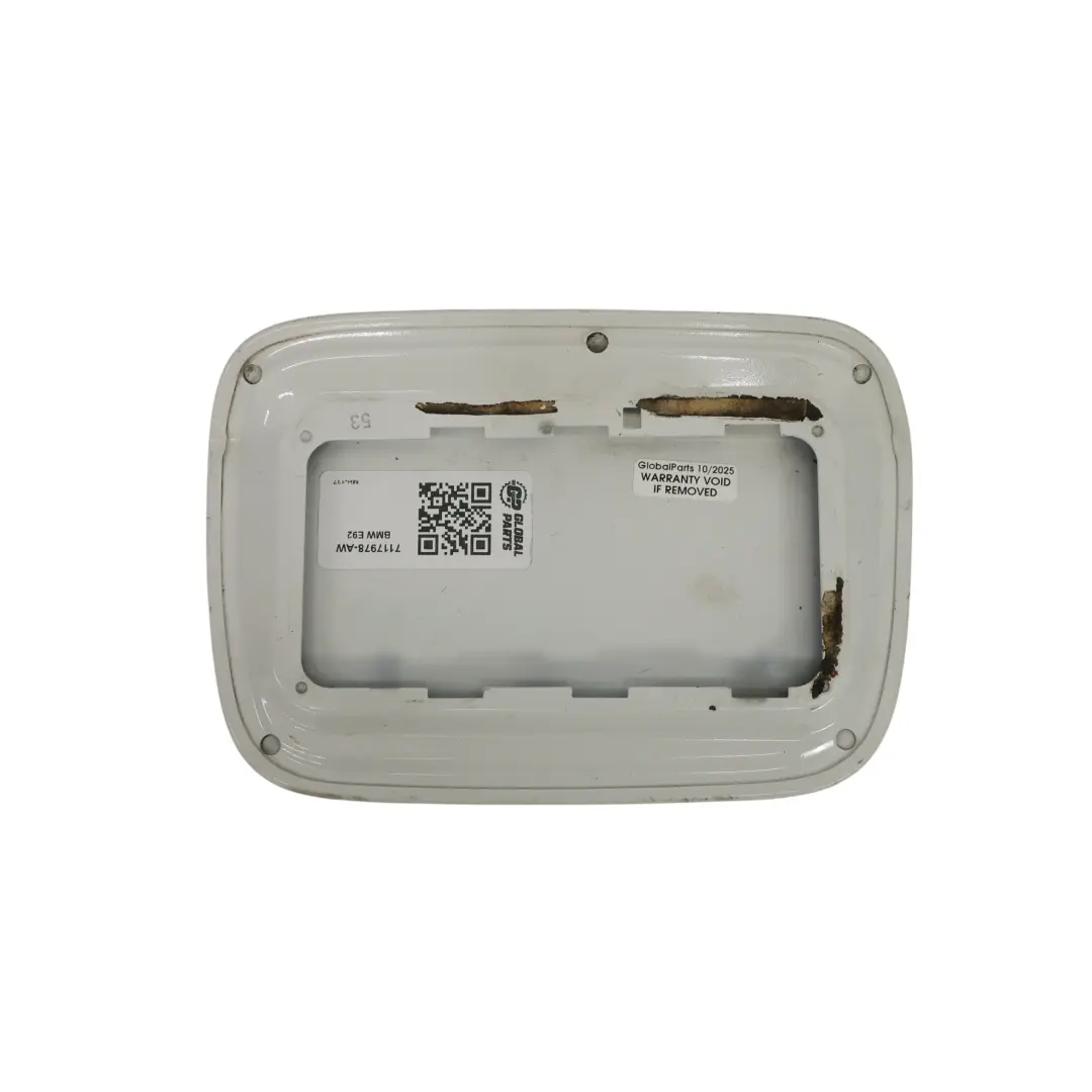 Filler Fill In Flap Cover Alpinweiss 3 Alpine White 300 to BMW E92 LCI Fuel with Part number 7117978 BMW E92 LCI Fuel Filler Fill In Flap Cover Alpinweiss 3 Alpine White 300 - SKU 7117978-AW - Part number 7117978