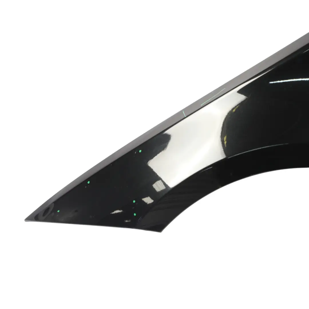 BMW E87 Błotnik Lewy Przedni Boczny Black Sapphire Czarny Metalik - 475 - SKU 7133227-BS - Numer Części 7133227