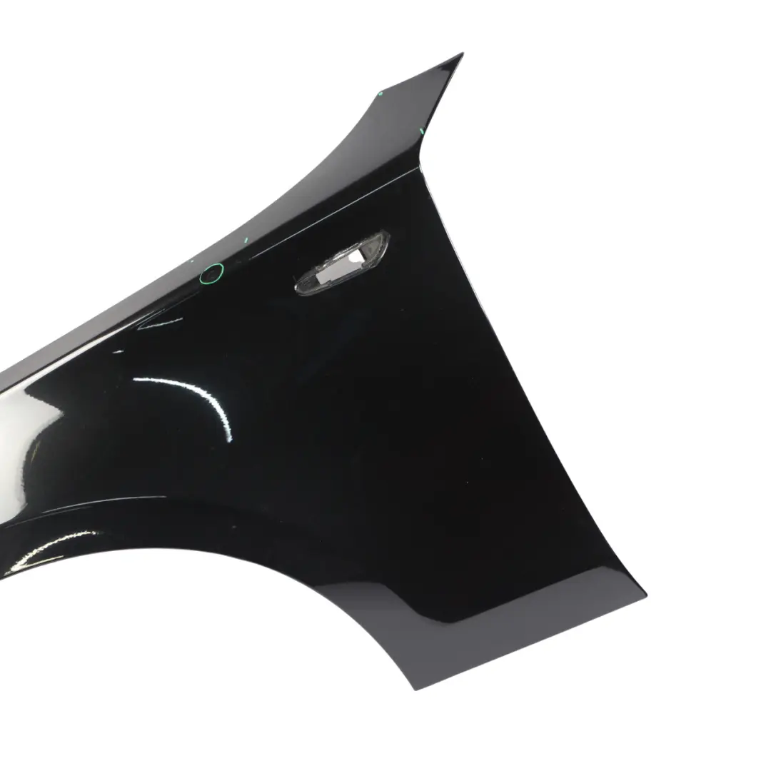 BMW E81 E87 Side Panel Wing Fender Front Left N/S Black Sapphire Metallic - 475 - SKU 7133227-BS - Part number 7133227