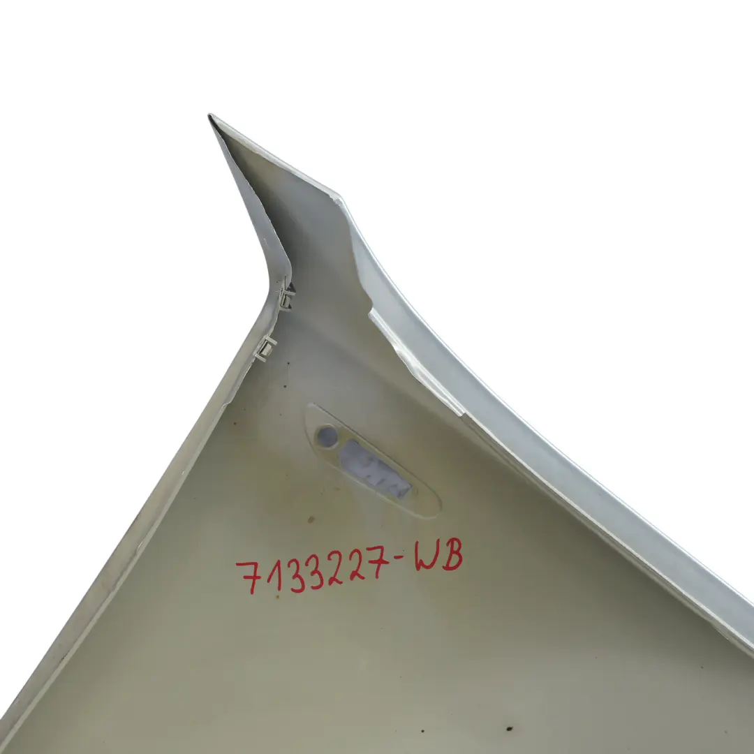 Side Panel Wing Fender Front Left N/S Bluewater Metallic - 896 to BMW E81 E87 with Part number 7133227 BMW E81 E87 Side Panel Wing Fender Front Left N/S Bluewater Metallic - 896 - SKU 7133227-WB - Part number 7133227