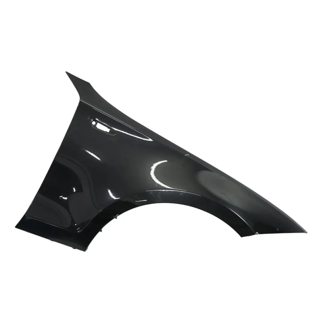BMW E81 E87 Pannello laterale parafango ala anteriore destra Black Sapphire 475 - SKU 7133228-BS - Numero di parte 7133228