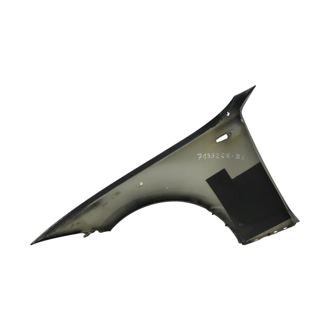 BMW E81 E87 Panneau lateral Aile Fender Avant Droite Black Sapphire Noir - 475 - SKU 7133228-BS - Numéro de pièce 7133228