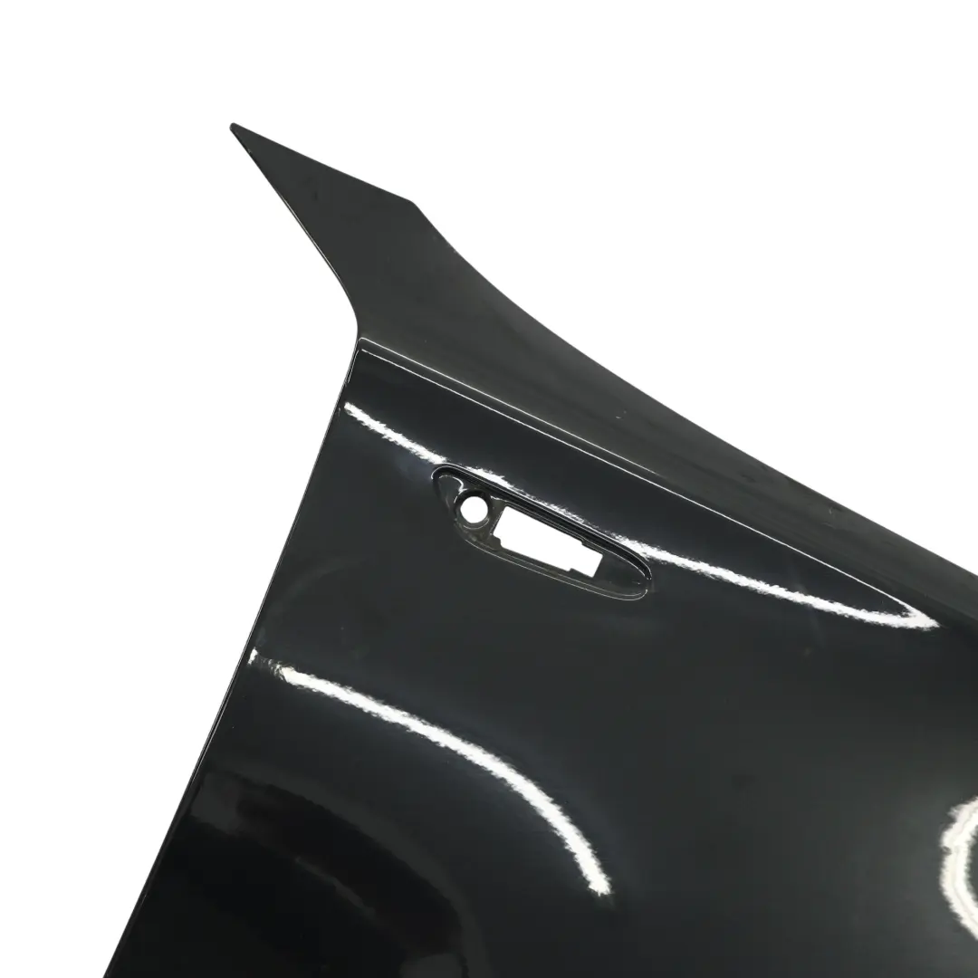 BMW E81 E87 Pannello laterale parafango ala anteriore destra Black Sapphire 475 - SKU 7133228-BS - Numero di parte 7133228