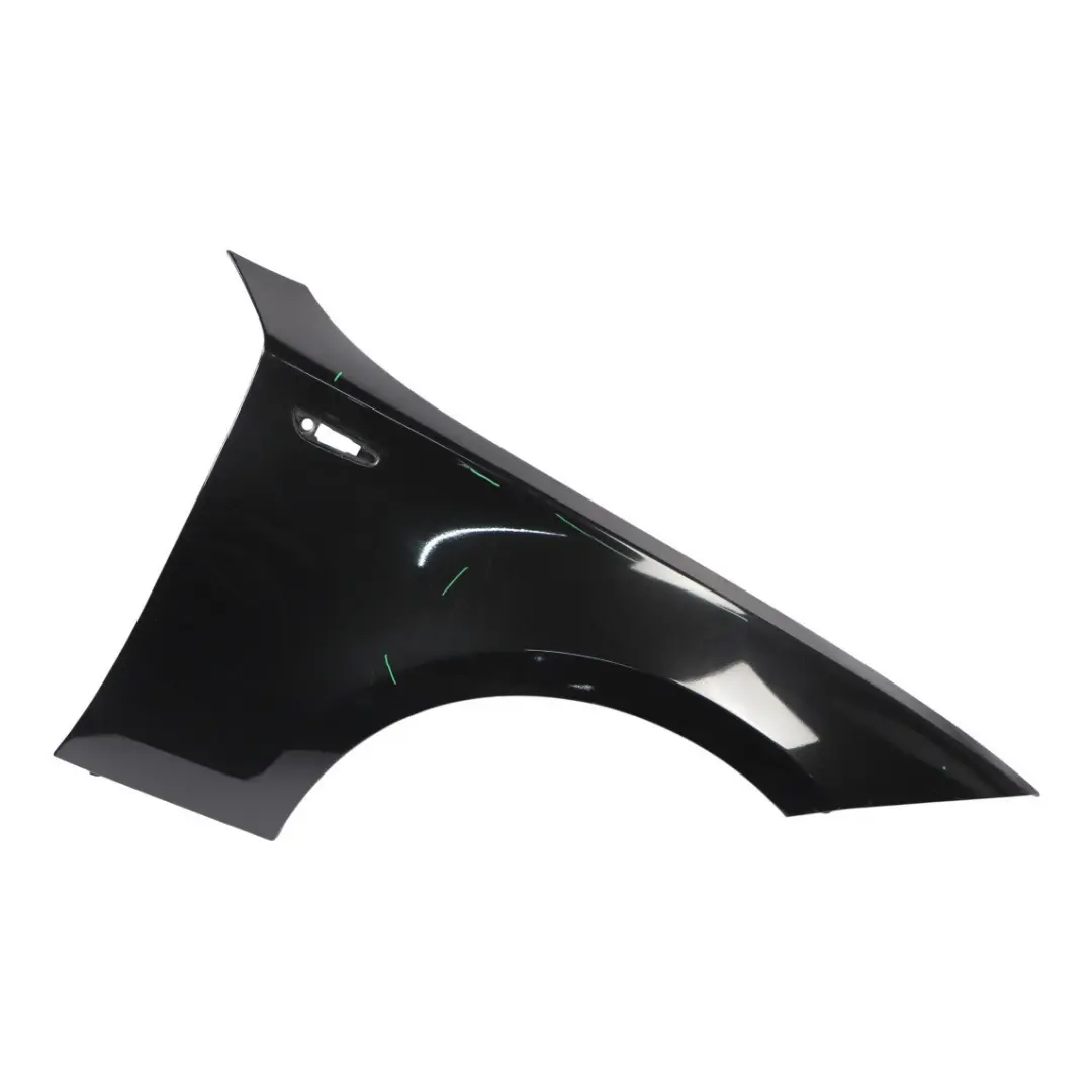 BMW E81 E87 Side Panel Fender Wing Front Right O/S Black Sapphire - 475 - SKU 7133228-BS1 - Part number 7133228