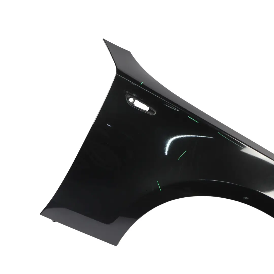 BMW E81 E87 Pannello laterale parafango anteriore destra Nero Zaffiro - 475 - SKU 7133228-BS1 - Numero di parte 7133228