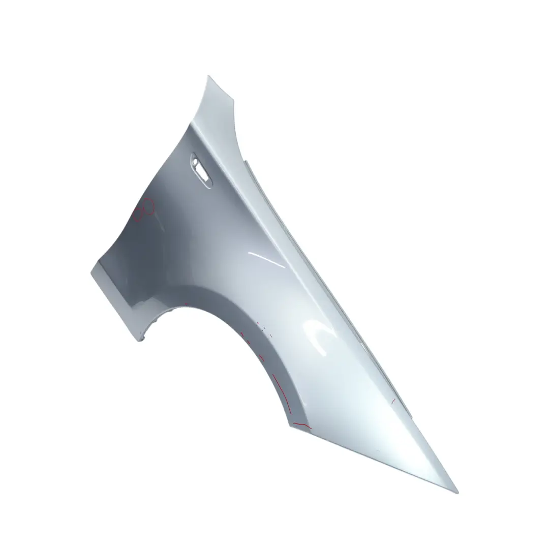 BMW E81 E87 Side Panel Fender Wing Front Right O/S Bluewater Blue - 896 - SKU 7133228-WB - Part number 7133228