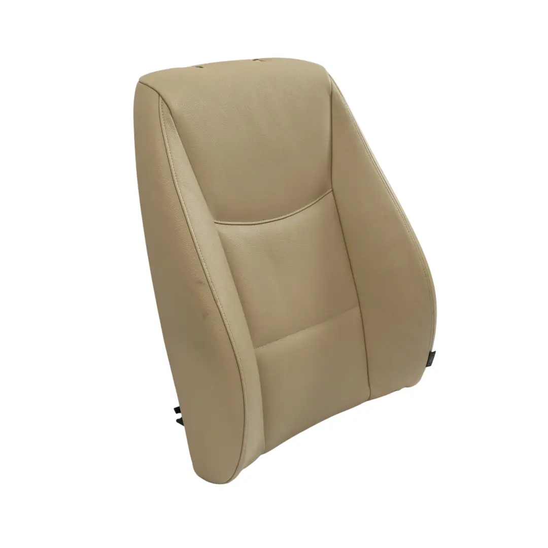 BMW E90 E91 Schienale Sedile Anteriore Sinistro Interni In Pelle Dakota Beige - SKU 7147745-4 - Numero di parte 7147745