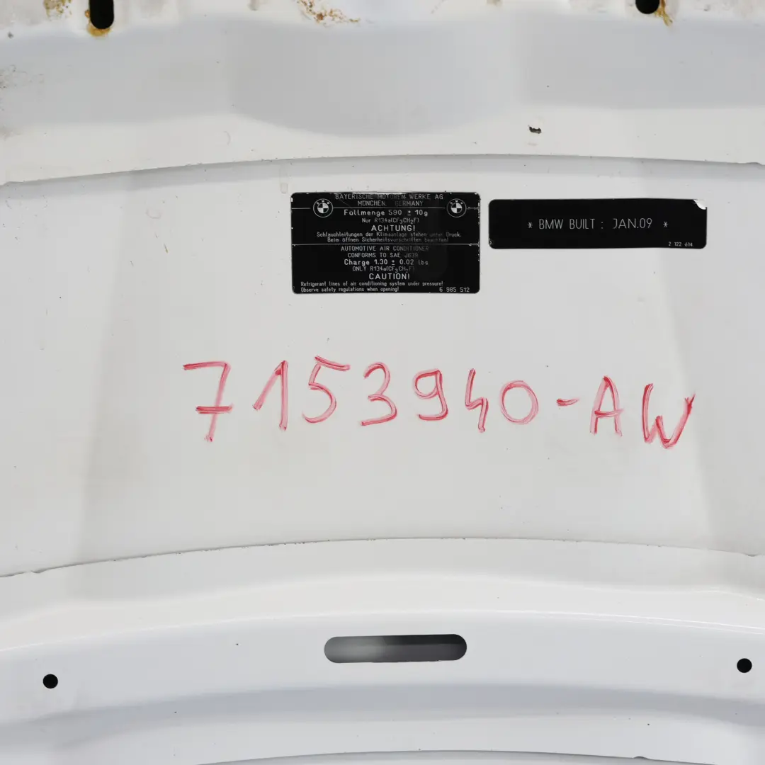 BMW E90 E91 LCI Maska Pokrywa Silnika Titansilber Srebrny Metalik - 354 - SKU 7153940-AW - Numer Części 7153940