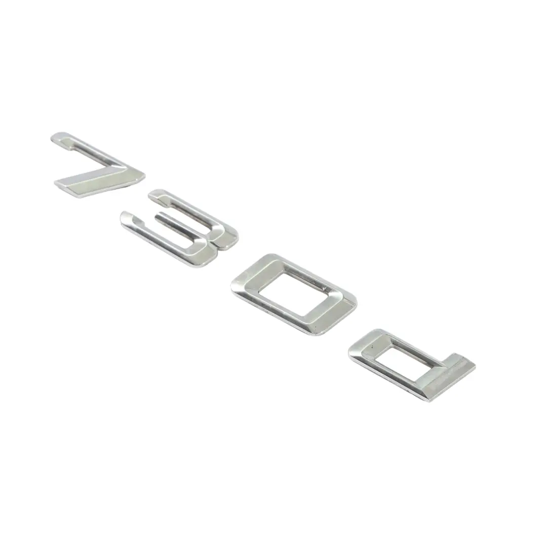 Heckkofferraum Heck Klappe Schriftzug Emblem Logo Abzeichen 730D für BMW F01 mit Teilenummer 7187125 BMW F01 Heckkofferraum Heck Klappe Schriftzug Emblem Logo Abzeichen 730D - SKU 7187125 - Teilenummer 7187125