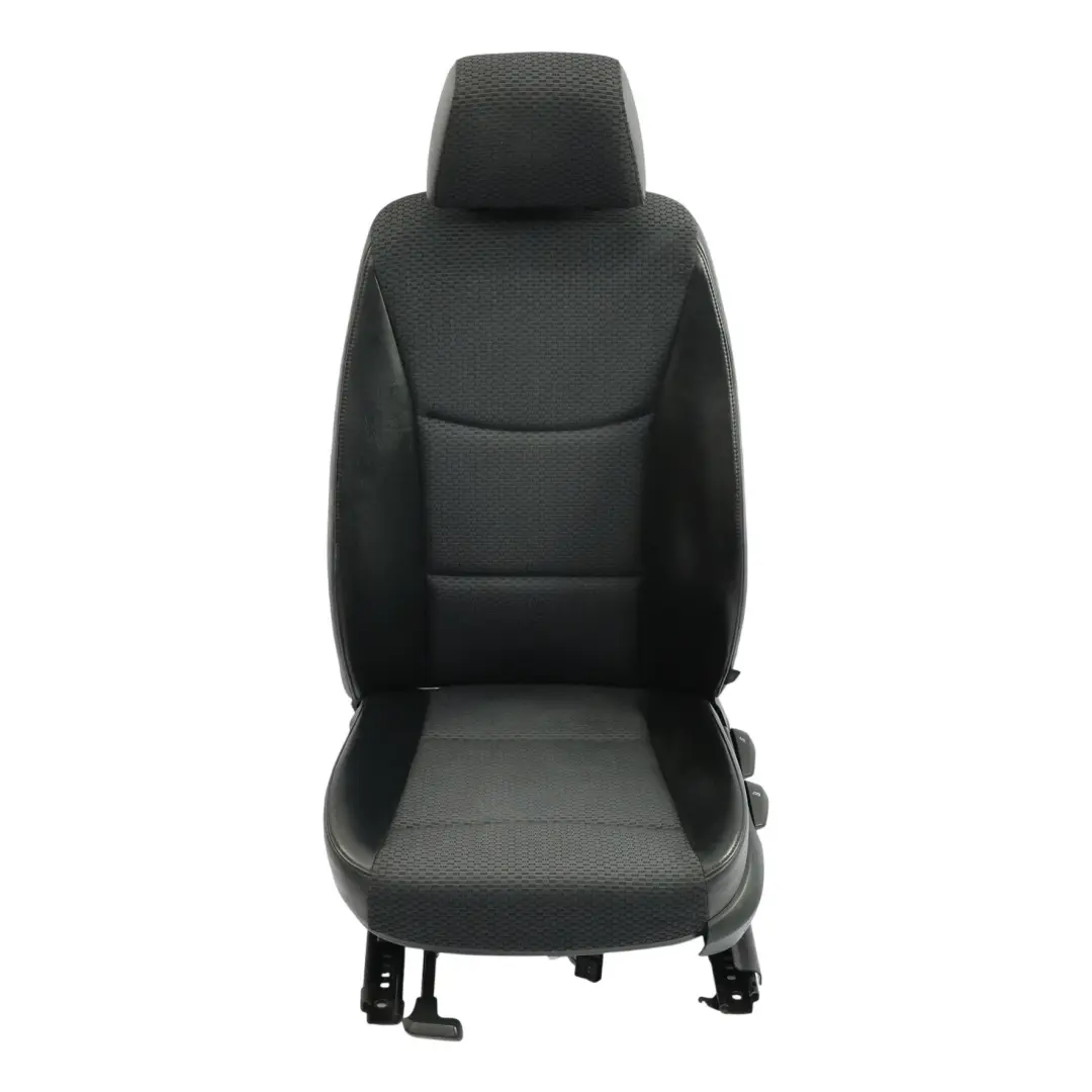 BMW E90 E91 LCI Front Seat Cloth Leather Impuls Anthracite Left N/S - SKU 7212161-1 - Part number 7212161