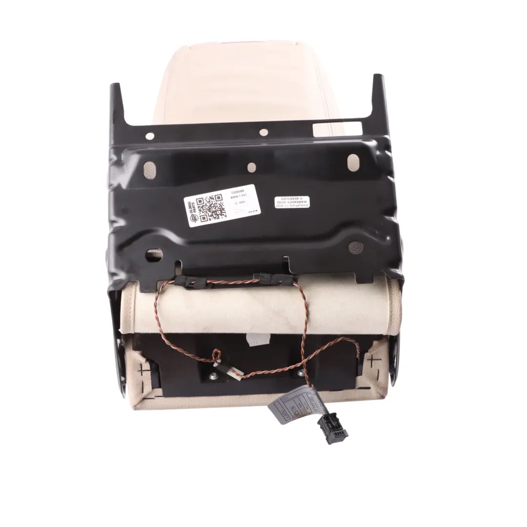 BMW F01 F02 F03 Rear Seat Bench Backrest Armrest Dakota Oyster Leather - SKU 7229380 - Part number 7229380