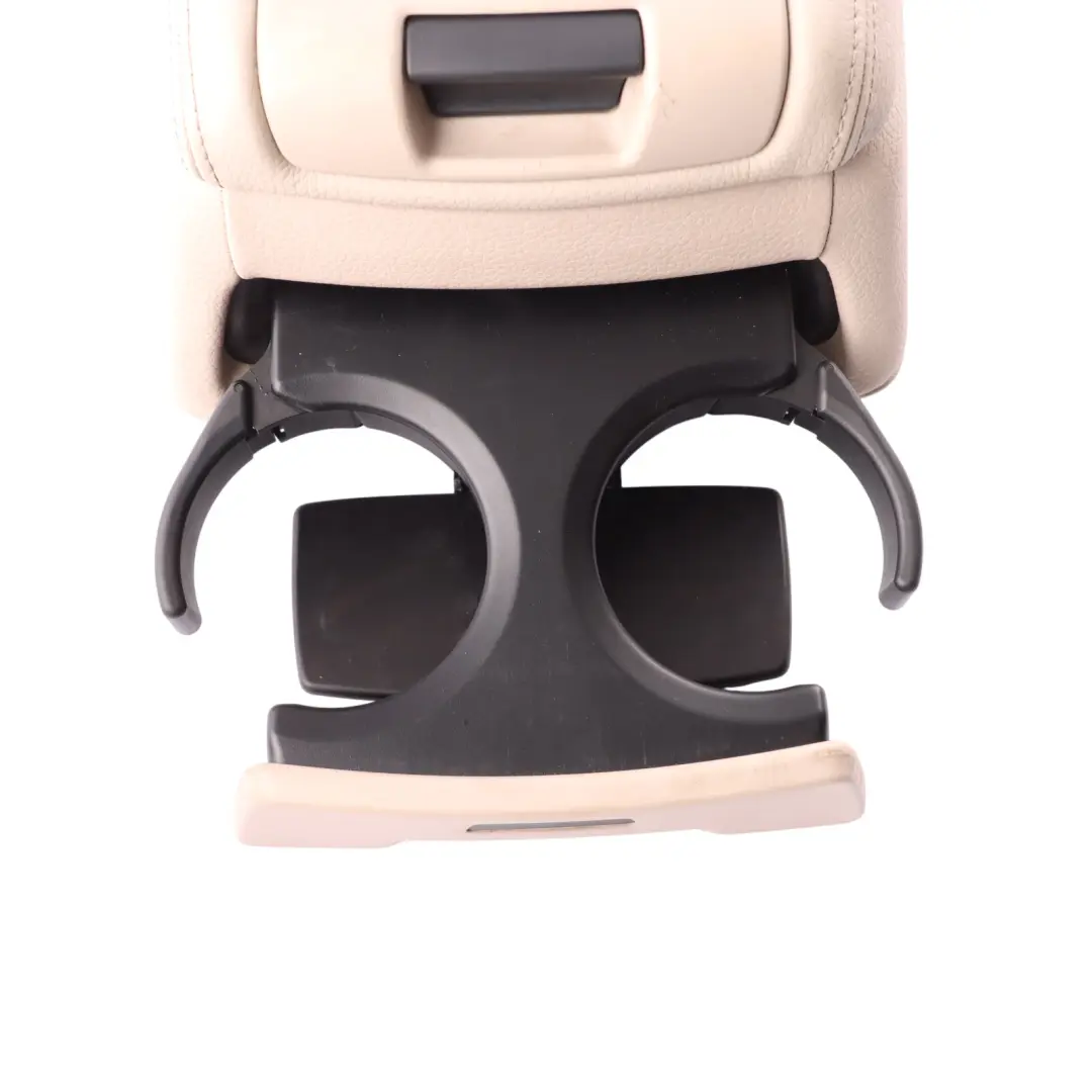 Bench Backrest Armrest Dakota Oyster Leather to BMW F01 F02 F03 Rear Seat with Part number 7229380 BMW F01 F02 F03 Rear Seat Bench Backrest Armrest Dakota Oyster Leather - SKU 7229380 - Part number 7229380